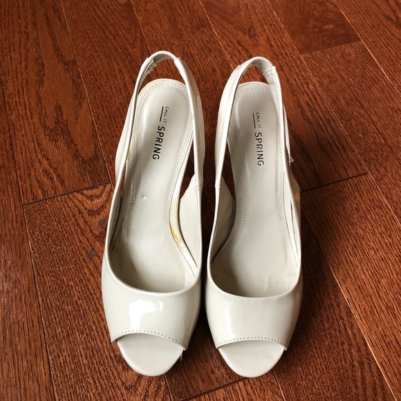 Call It Spring Nude Heels - Picture 1 of 2